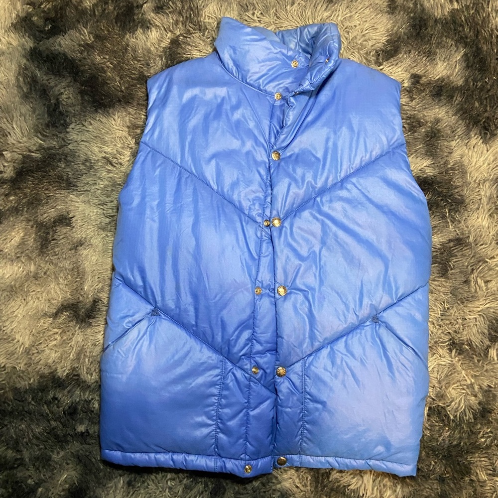 The North Face Sky Blue Puffer Vest